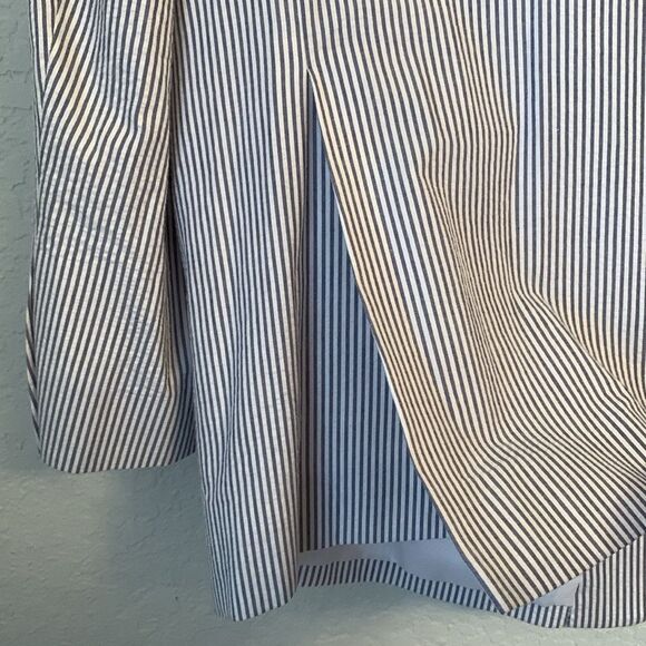 Jos.A Bank Cotton Blue White Striped Men's Blazer Pockets Two Button Size 48R - Picture 5 of 12